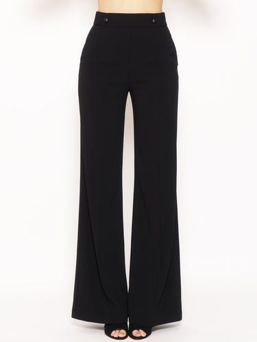 PINKO-Pantaloni con Bottoni Sbozzare 2 Nero-TRYME Shop