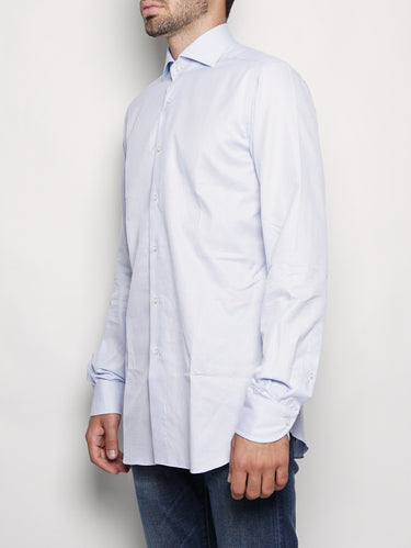 Camicia in cotone 577ML 11278 Celeste-Camicie-XACUS-TRYME Shop