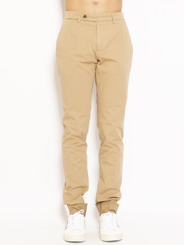 BRIGLIA 1949-Pantalone Chino Cinque Tasche Beige-TRYME Shop