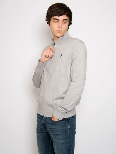 Maglia Full Zip Grigio