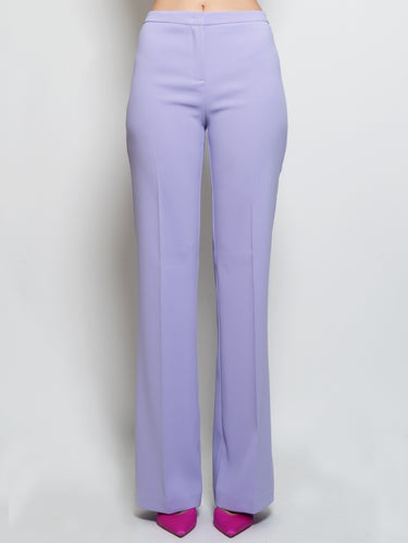 PINKO-Pantaloni Flare in Tessuto Stretch Viola-TRYME Shop