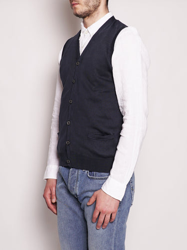 Gilet base frosted Blu Navy-Gilet-Alpha Studio-TRYME Shop