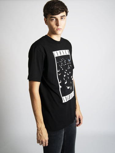 T-shirt con Stampa Nero