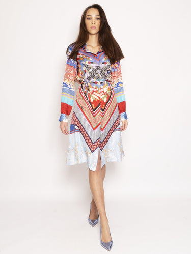 PINKO-Abito Chemisier Cinderella Multicolor-TRYME Shop