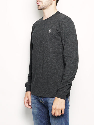 Maglia in cotone maniche lunghe Nero-T-shirt-RALPH LAUREN-TRYME Shop
