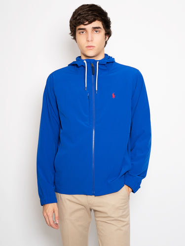 Windjacke zum Zusammenfalten Blau