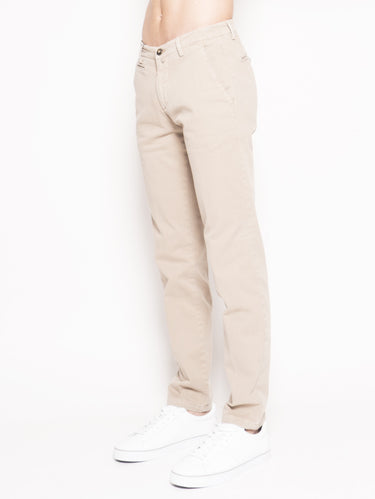 Pantalon en coton côtelé beige