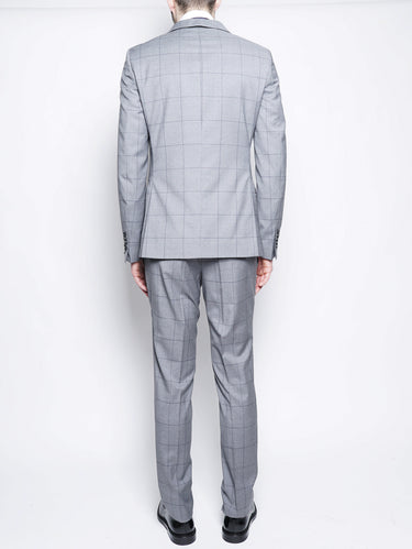 Abito Finestrato slim fit Grigio-Completi-PAOLONI-TRYME Shop