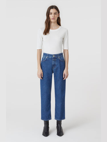 Slim Fit Denim aus Baumwoll-Twill Blau