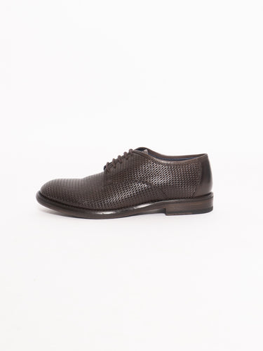 SEBOY'S-Stringata in Pelle Intrecciata - Marrone-TRYME Shop