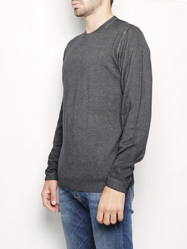 Maglia in lana effetto vintage Grigio scuro-Maglieria-Alpha Studio-TRYME Shop