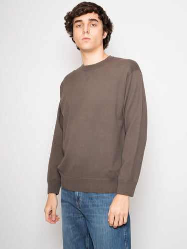 Gray Sweater with V Insert