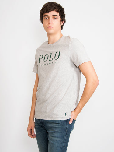 T-shirt con Logo Grigio