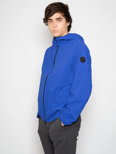 Atmungsaktive und wasserdichte Jacke Blau