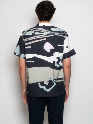 Camicia con Maniche Tre Quarti Multicolor