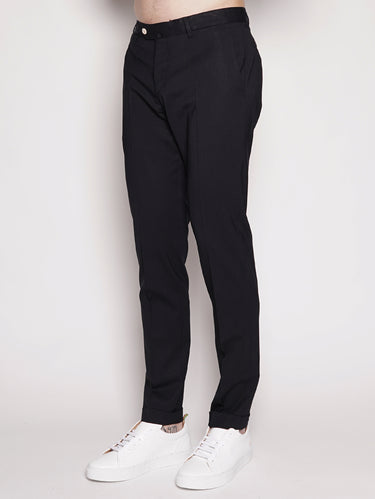 Pantaloni sartoriali in lana stretch - BG03W Blu-Pantaloni-Briglia 1949-TRYME Shop