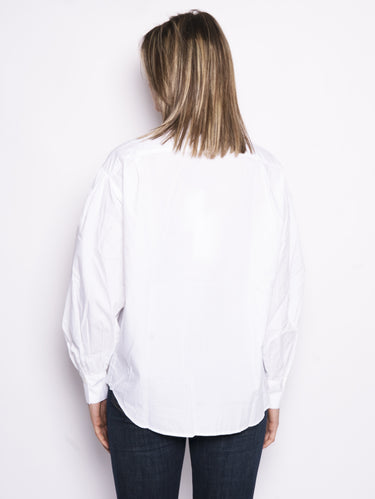 Camicia con arricciatura - Jenna Bianco-Blusa-CLOSED-TRYME Shop
