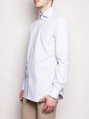 Camicia cotone operato 513ML 21124 Celeste-Camicie-XACUS-TRYME Shop