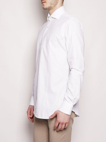 Camicia cotone operato 513ML 21124 Bianco-Camicie-XACUS-TRYME Shop