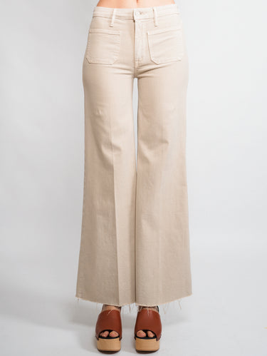 MOTHER-Denim con Tasche Applicate Beige-TRYME Shop