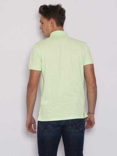 Polo en piqué lime