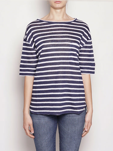 WOOLRICH-T-shirt in Lino Blu-TRYME Shop