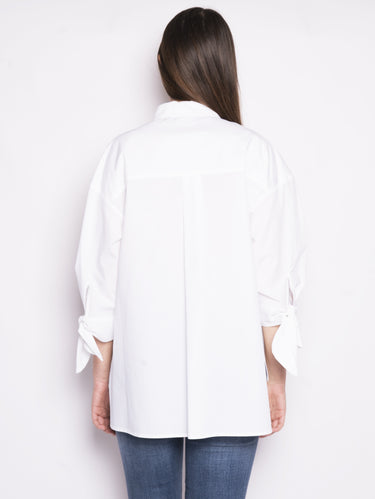 Camicia in popeline - Facile Bianco-Camicie-Pinko-TRYME Shop