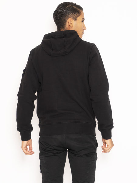 STONE ISLAND - Cotton Hoodie - Black – TRYME Shop