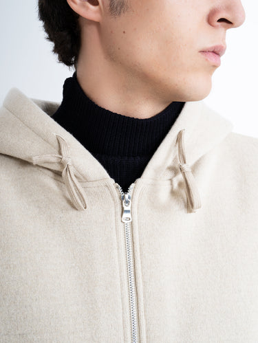 Woll-Kapuzenpullover Andana in Beige