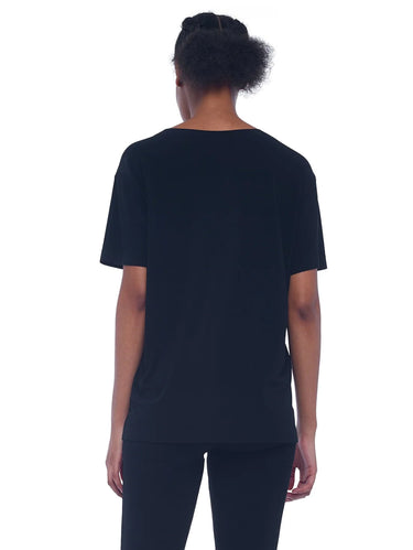 Trui van Elastische Jersey Zwart