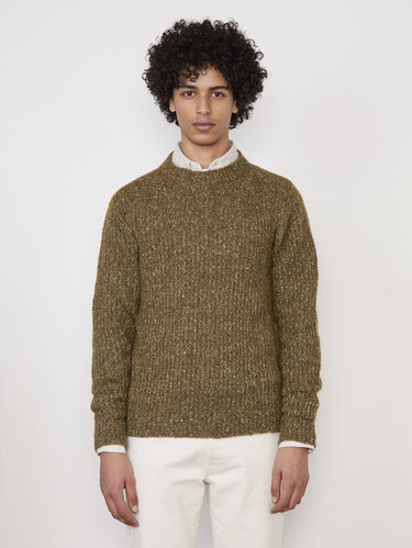 OFFICINE GÉNÉRALE-Maglia in Alpaca Effetto Marmorizzato Verde-TRYME Shop