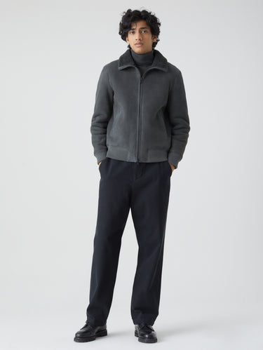 Bomber in Montone Spagnolo Blu