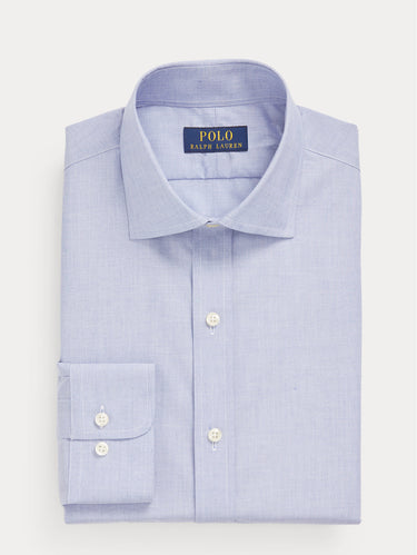 RALPH LAUREN-Camicia Elegante con Collo Regent Celeste-TRYME Shop