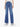 MOTHER-Jeans a Zampa con Orlo Sfrangiato Blu-TRYME Shop