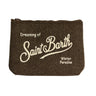 MC2 SAINT BARTH-Pochette Motivo Spigato Marrone-TRYME Shop