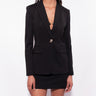 PINKO-Blazer Monopetto Aderente Nero-TRYME Shop