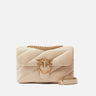 PINKO-Borsa a Tracolla Love Bag Puff in Nappa Trapuntata Beige-TRYME Shop