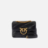 PINKO-Borsa a Tracolla Mini Love Bag Puff Nero/Oro-TRYME Shop