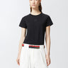 PINKO-T-shirt con Logo Love Birds Nero-TRYME Shop