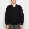 A PAPER KID-Bomber in Felpa Doppiata Nero-TRYME Shop