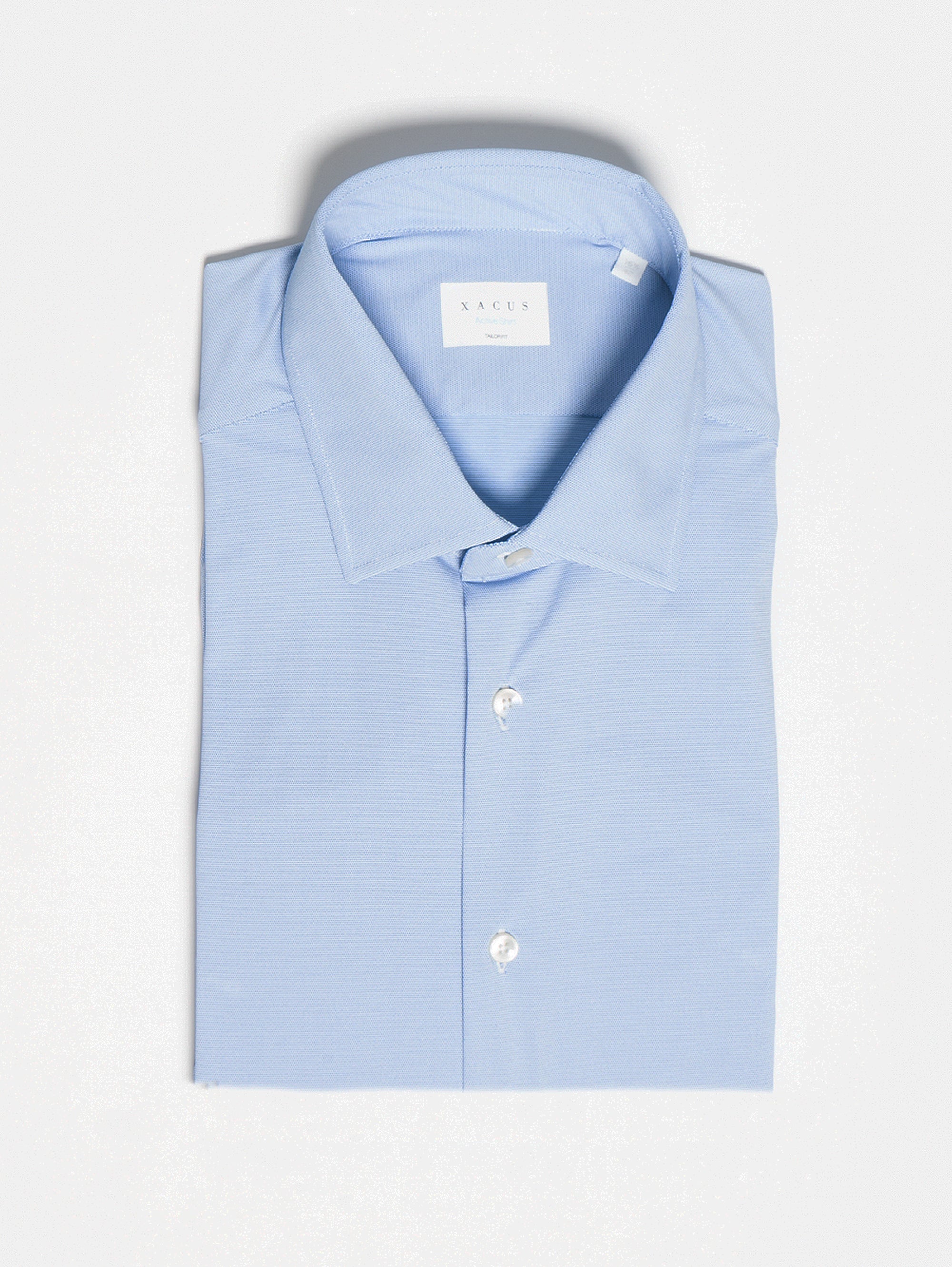 XACUS-Camicia Active Shirt Micro Pois Celeste-TRYME Shop