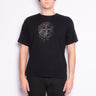 STONE ISLAND-T-shirt Tinta in Capo con Logo Riflettente Nero-TRYME Shop