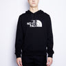 THE NORTH FACE-Felpa con Cappuccio e Logo Ricamato Nero-TRYME Shop