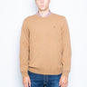 RALPH LAUREN-Maglia Girocollo in Lana Cammello-TRYME Shop