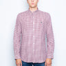 RALPH LAUREN-Camicia a Quadretti Bianco/Bordò-TRYME Shop