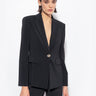 PINKO-Giacca Blazer in Crêpe Stretch Nero-TRYME Shop