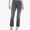 MOTHER-Jeans a trombetta Vita Alta Grigio-TRYME Shop