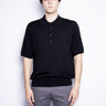 CLOSED-Polo in Cotone Extrafine Nero-TRYME Shop