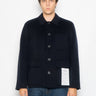 AMARANTO-Giacca Worker in Cashmere e Lana Navy-TRYME Shop