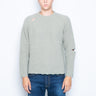 A PAPER KID-Maglia Girocollo Destroyed Verde Salvia-TRYME Shop